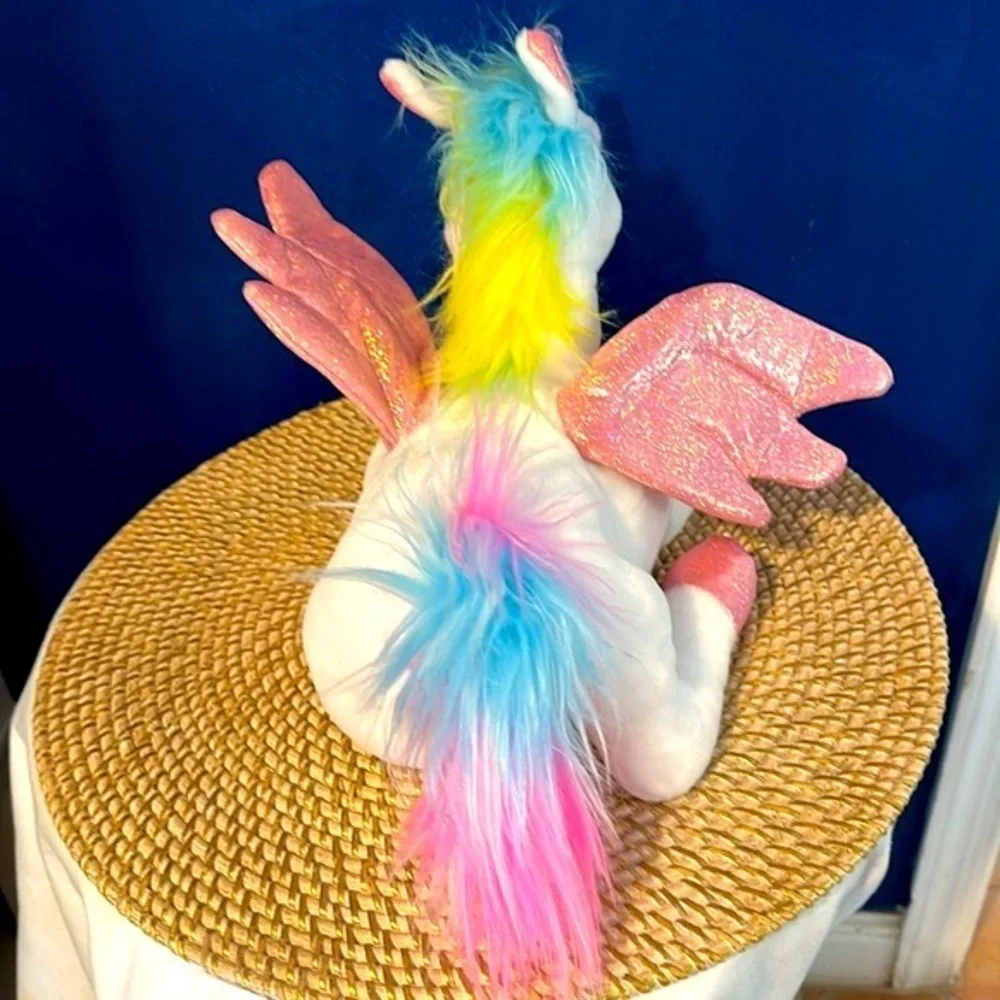 NWOT Dazmers Unicorn Musical Stuffed Animal with Flapping Wings and Lights
